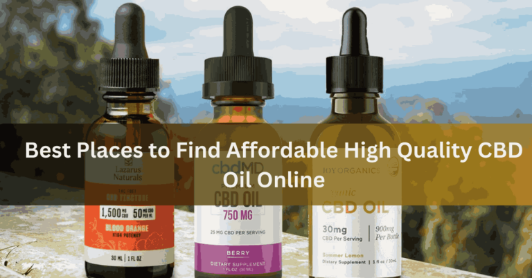 Best Places to Find Affordable High Quality CBD Oil Online